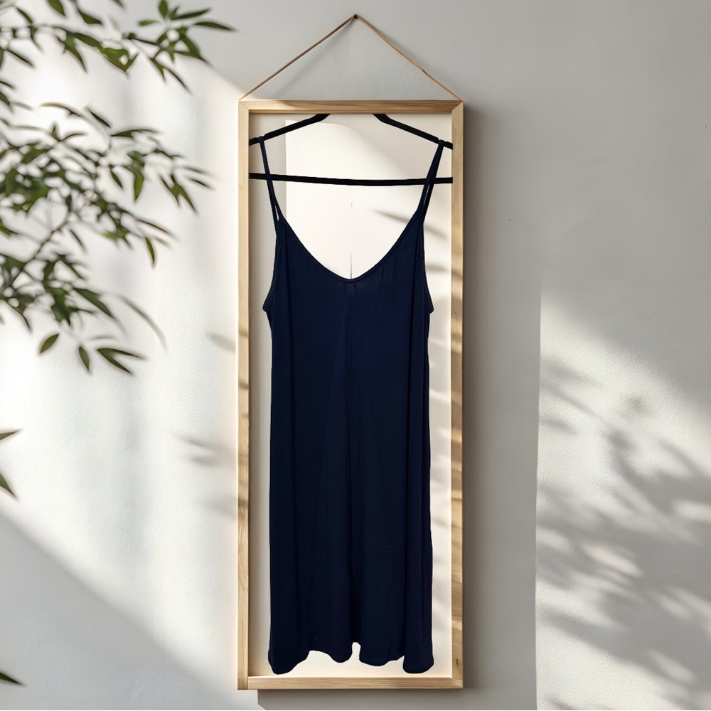 BOGO! Navy Blue Midi Slip Dress